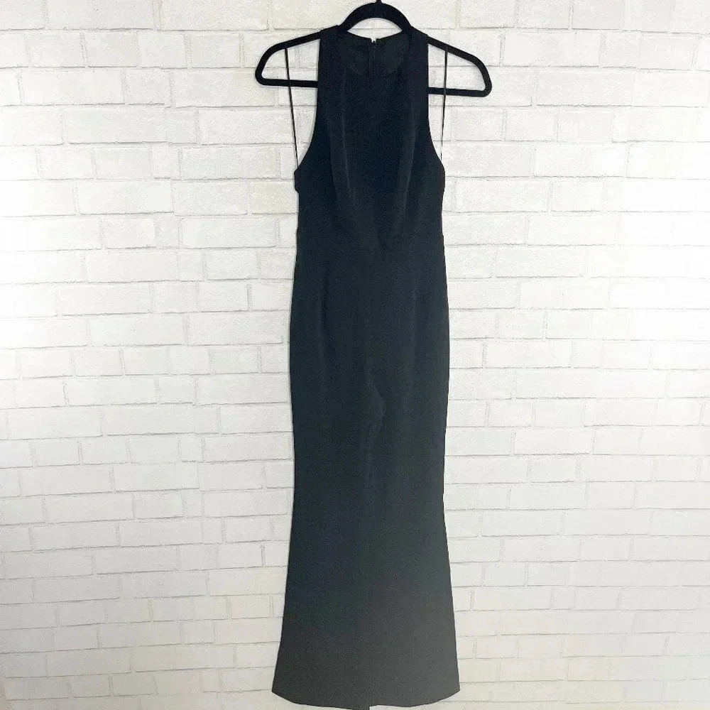 Finders Keepers Black Sleeveless Cutout Back Long Jumpsuit Women's Size XS NWT